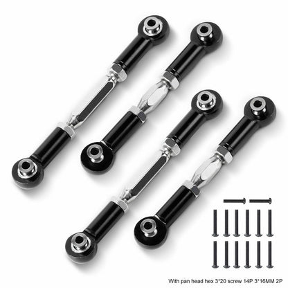 RCAWD ARRMA 3S AR330446 turnbuckle link set black
