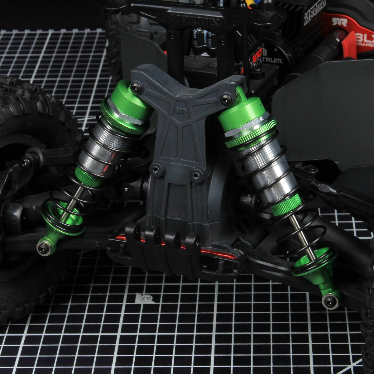 RCAWD ARRMA 3S green big bore shock set