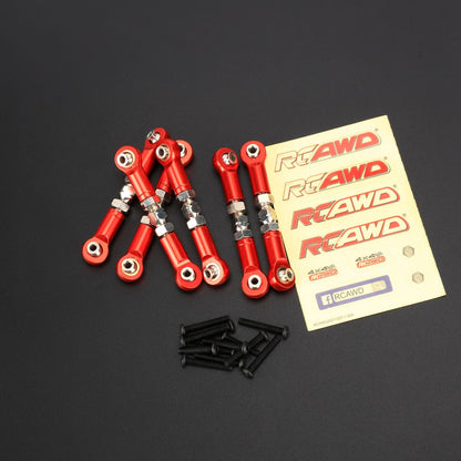 RCAWD ARRMA 3S thickened assembled turnbuckle link set red