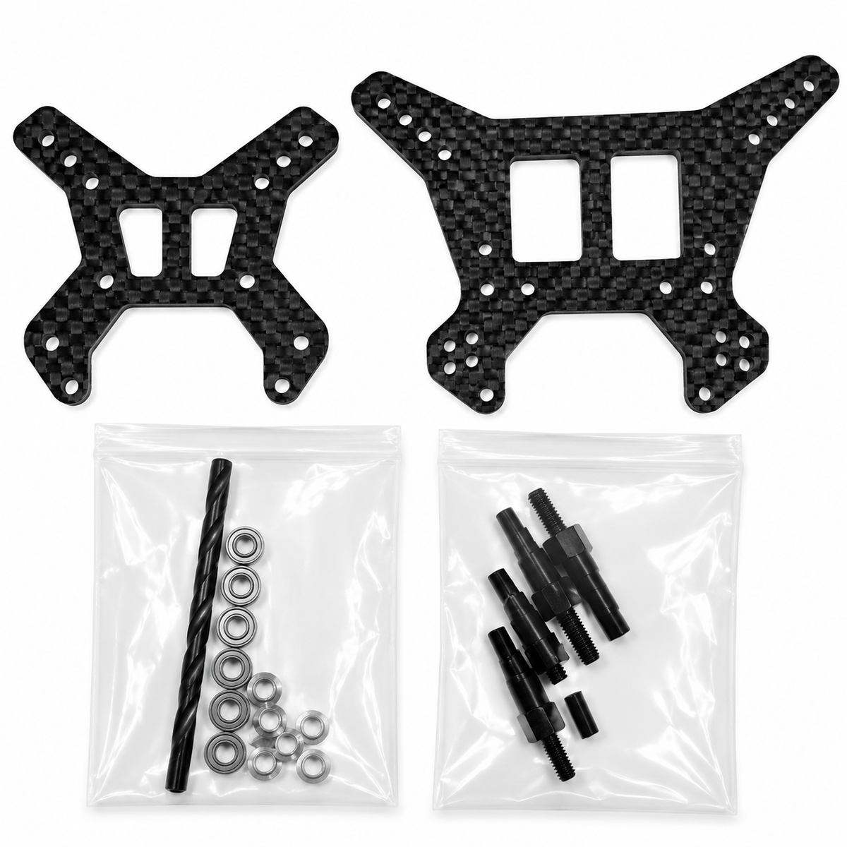 RCMYou ARRMA Typhon 6S carbon fiber front and rear shock mounts