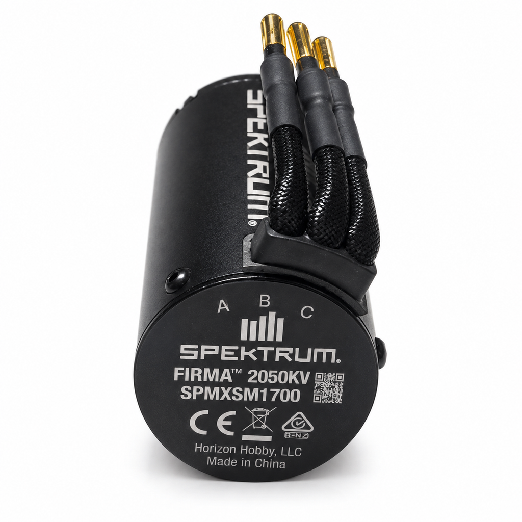 Spektrum Firma 2050KV SPMXSM1700 brushless motor specification label