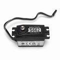 Spektrum S662 steering servo with black and gray wiring
