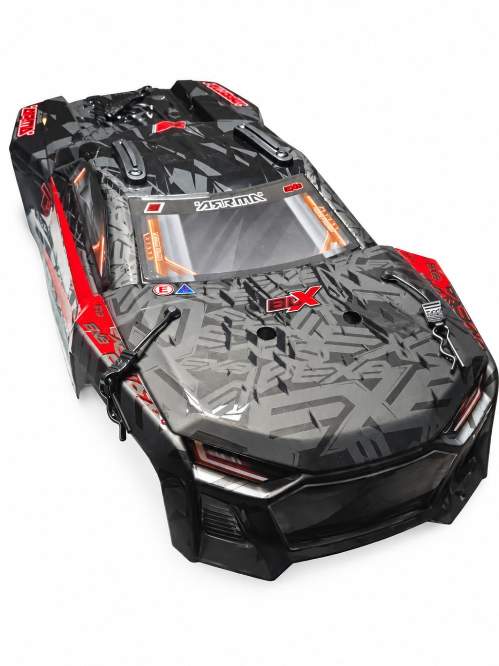 ARRMA Talion 6S EXB V6 body shell angled view