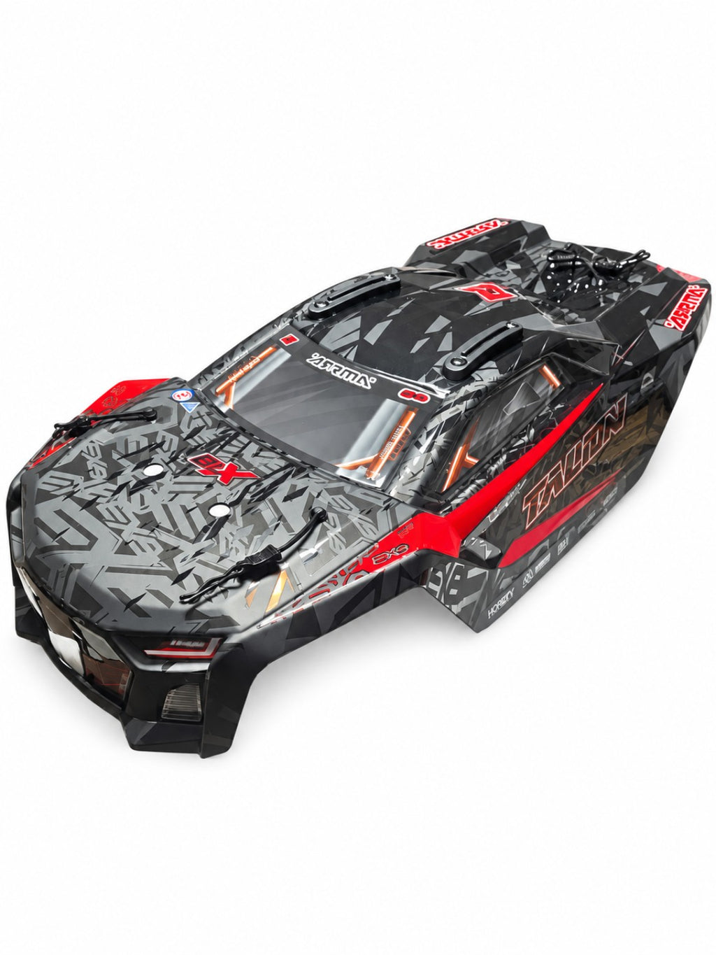 ARRMA Talion 6S EXB V6 body shell side angled view