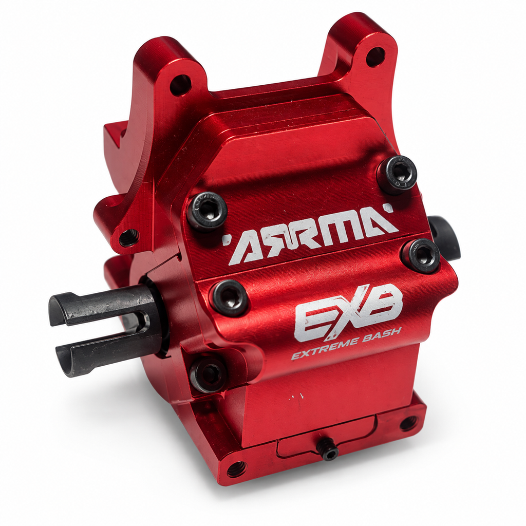 ARRMA Talion 6S EXB GP4 front or rear differential with red aluminum gearbox