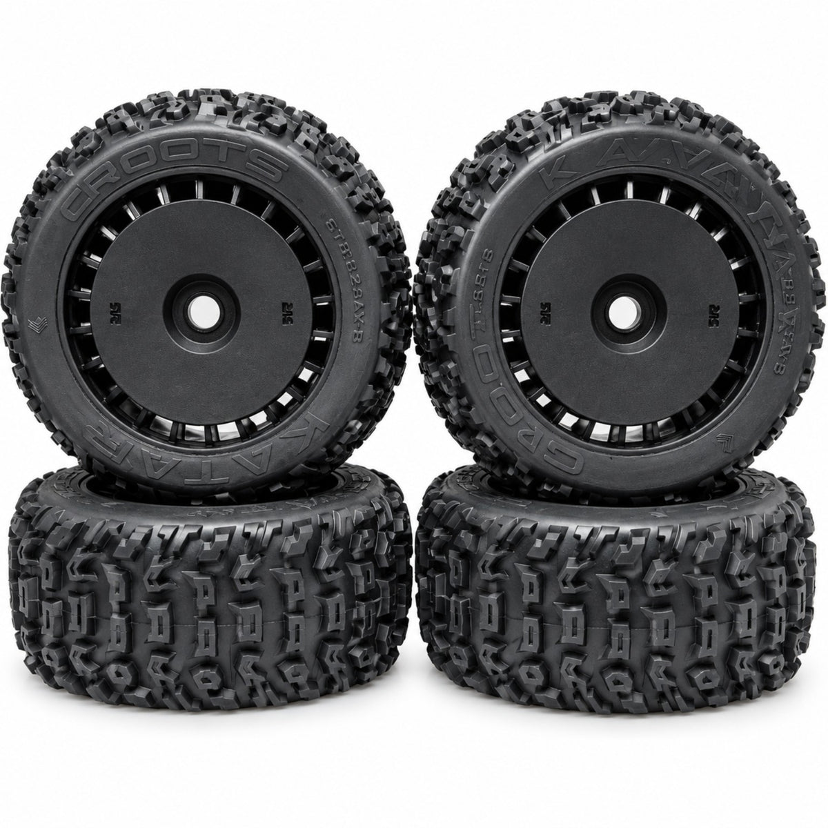 ARRMA Talion 6S EXB dBoots KATAR T belted tires and wheels set of 4