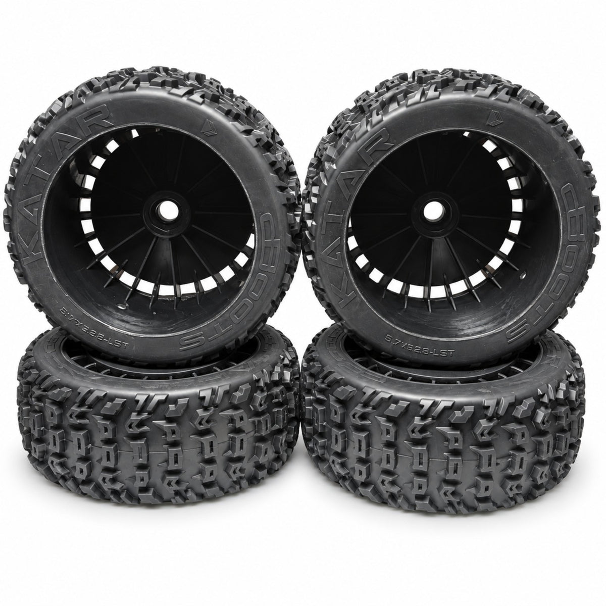 ARRMA Talion 6S EXB dBoots KATAR T belted tires and wheels set of 4