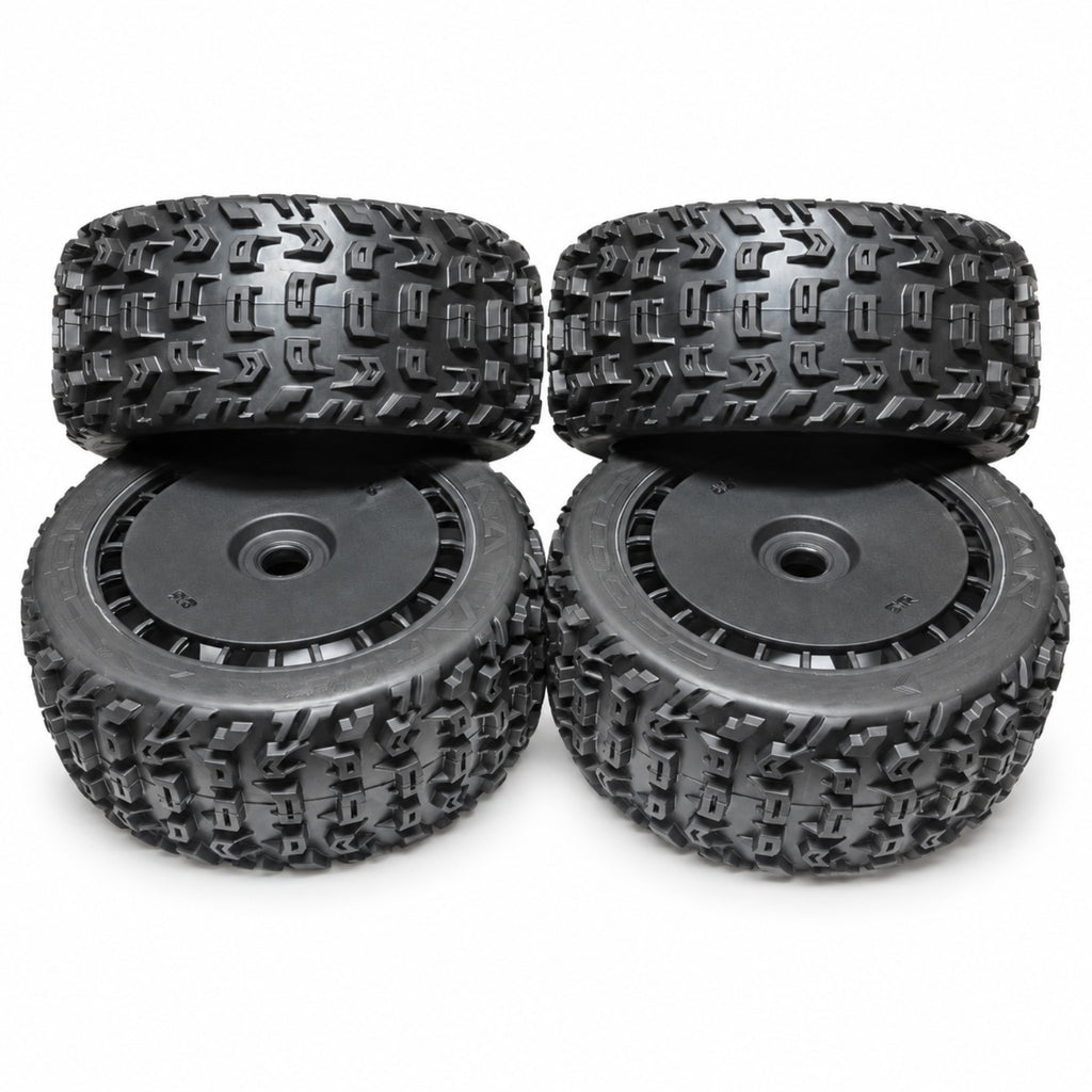 ARRMA Talion 6S EXB dBoots KATAR T belted tires and wheels set of 4
