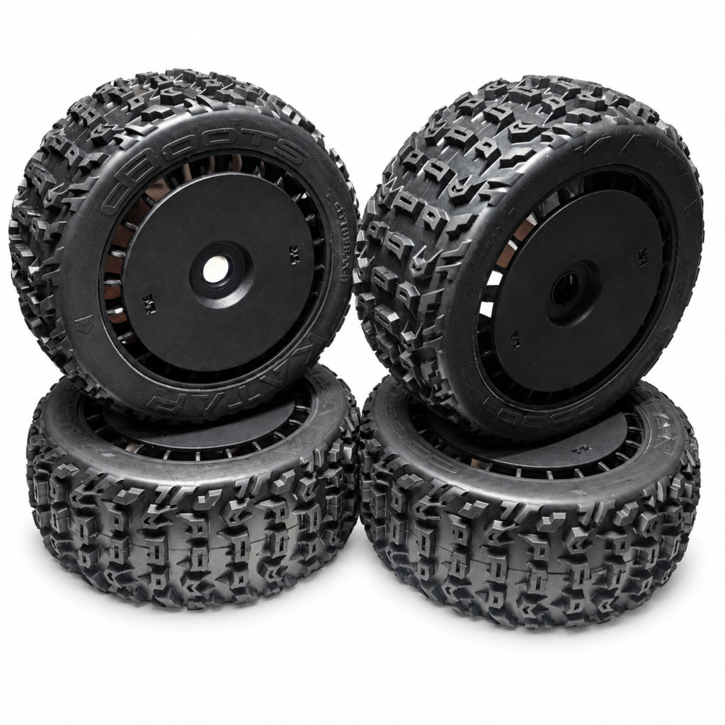 ARRMA Talion 6S EXB dBoots KATAR T belted tires and wheels set of 4