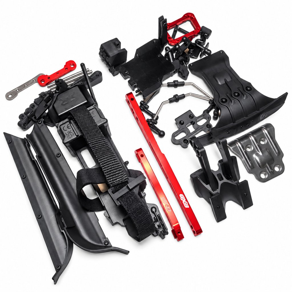 ARRMA Talion 6S EXB side guards battery tray wing mount and brace lot angle