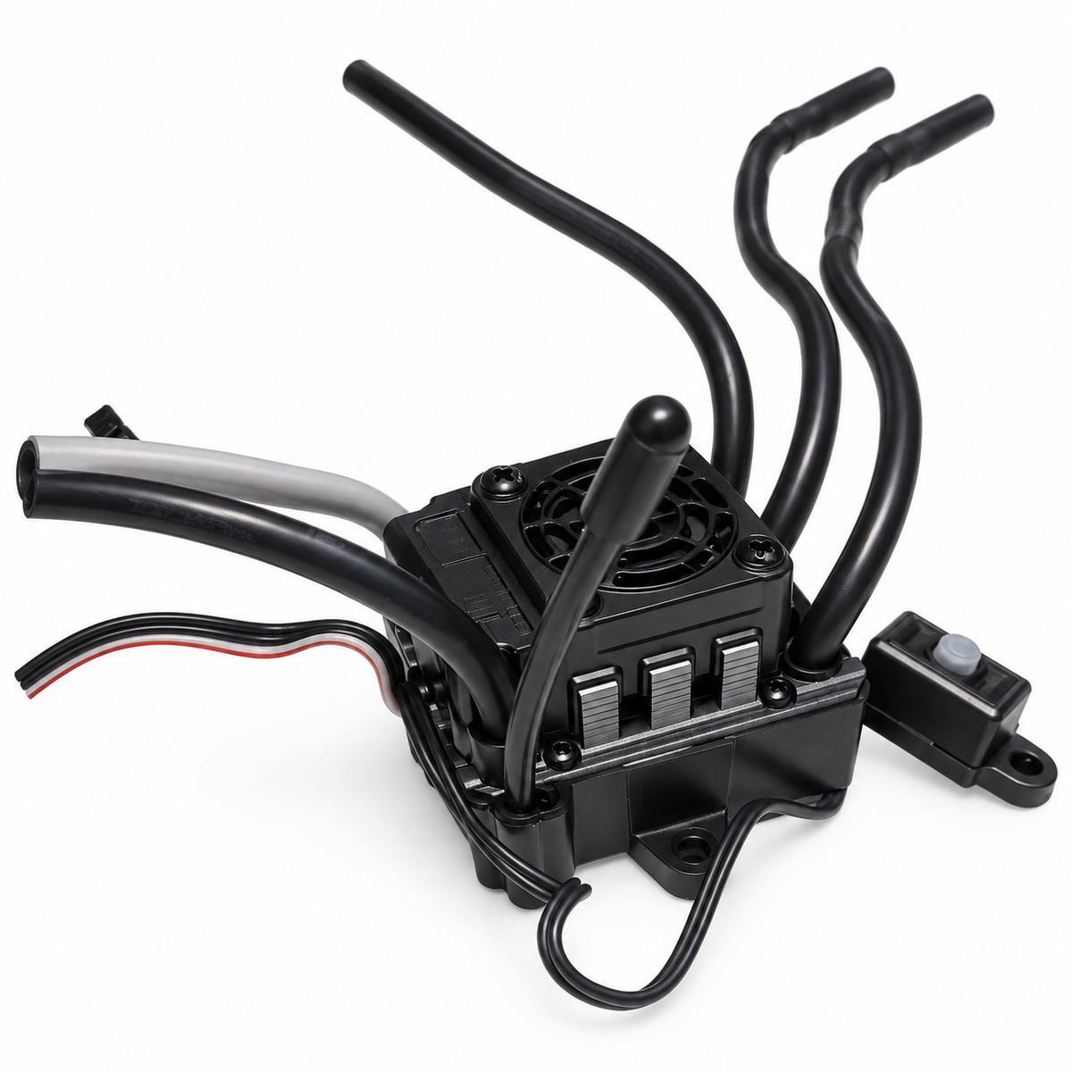 ARRMA Typhon 223S brushless ESC fan wiring and switch detail