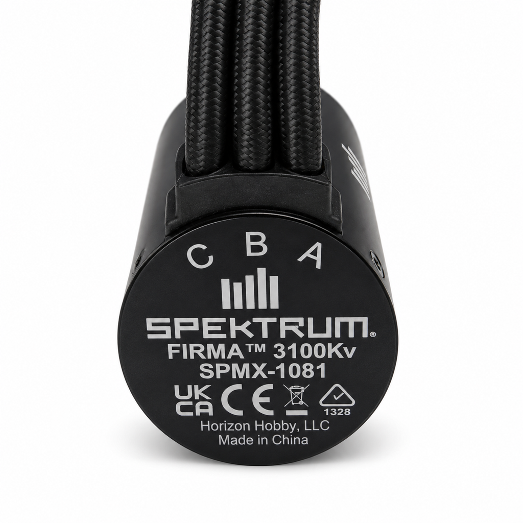 Spektrum Firma 3100Kv SPMX-1081 motor identification label
