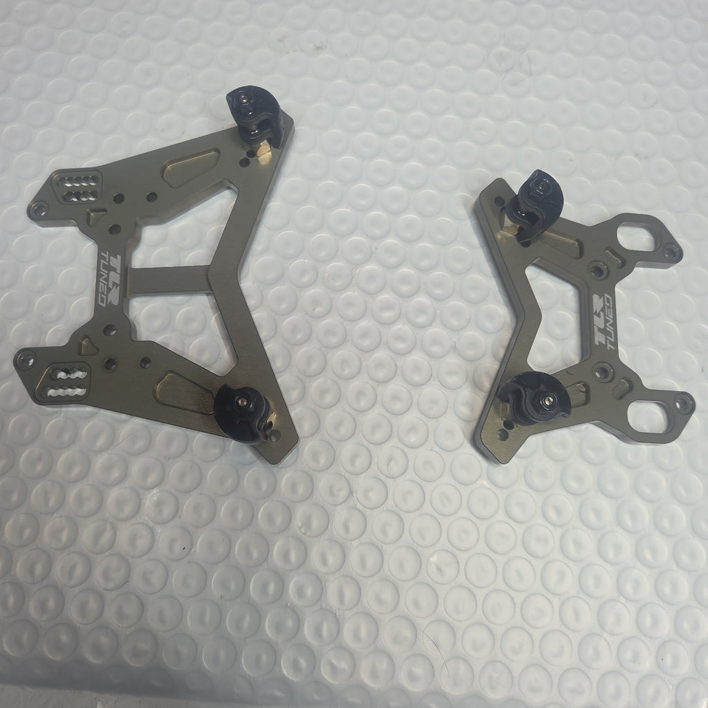 ARRMA Typhon TLR Tuned aluminum shock tower set rear view